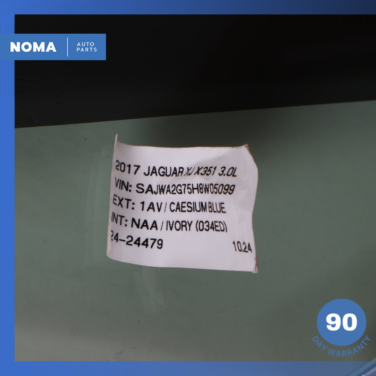 10-19 Jaguar X351 XJL Front Left Side Door Window Glass AW93F21411AE OEM - photo 13