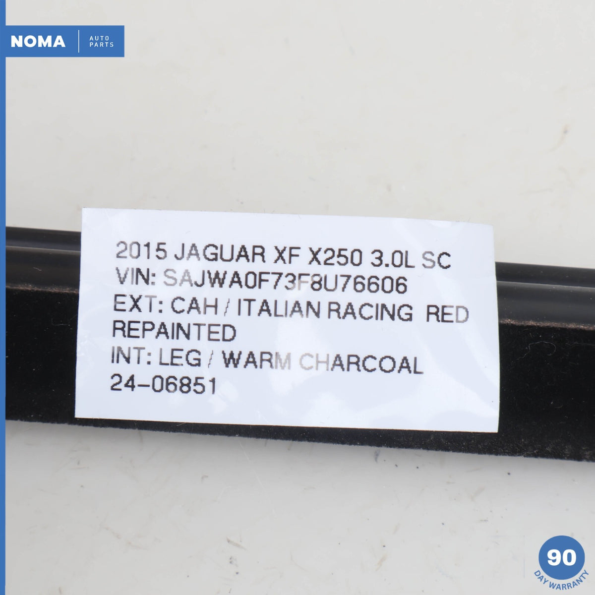 09-15 Jaguar X250 XF XFR Front Right Door Exterior Window Molding Black OEM - photo 16