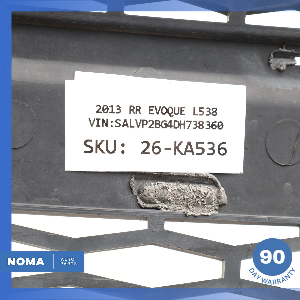 12-15 Range Rover Evoque L538 Front Bumper Center Lower Grill Grille OEM - photo 11
