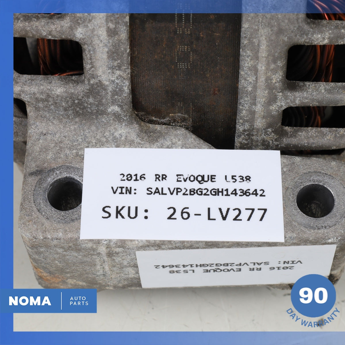 12-18 LR Range Rover Evoque L538 L550 Engine Motor Alternator Generator OEM - photo 13