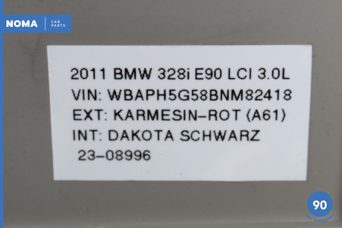09-13 BMW E90 328i Rear Left Driver Side C-Pillar Trim Cover 51437249659 OEM - photo 16
