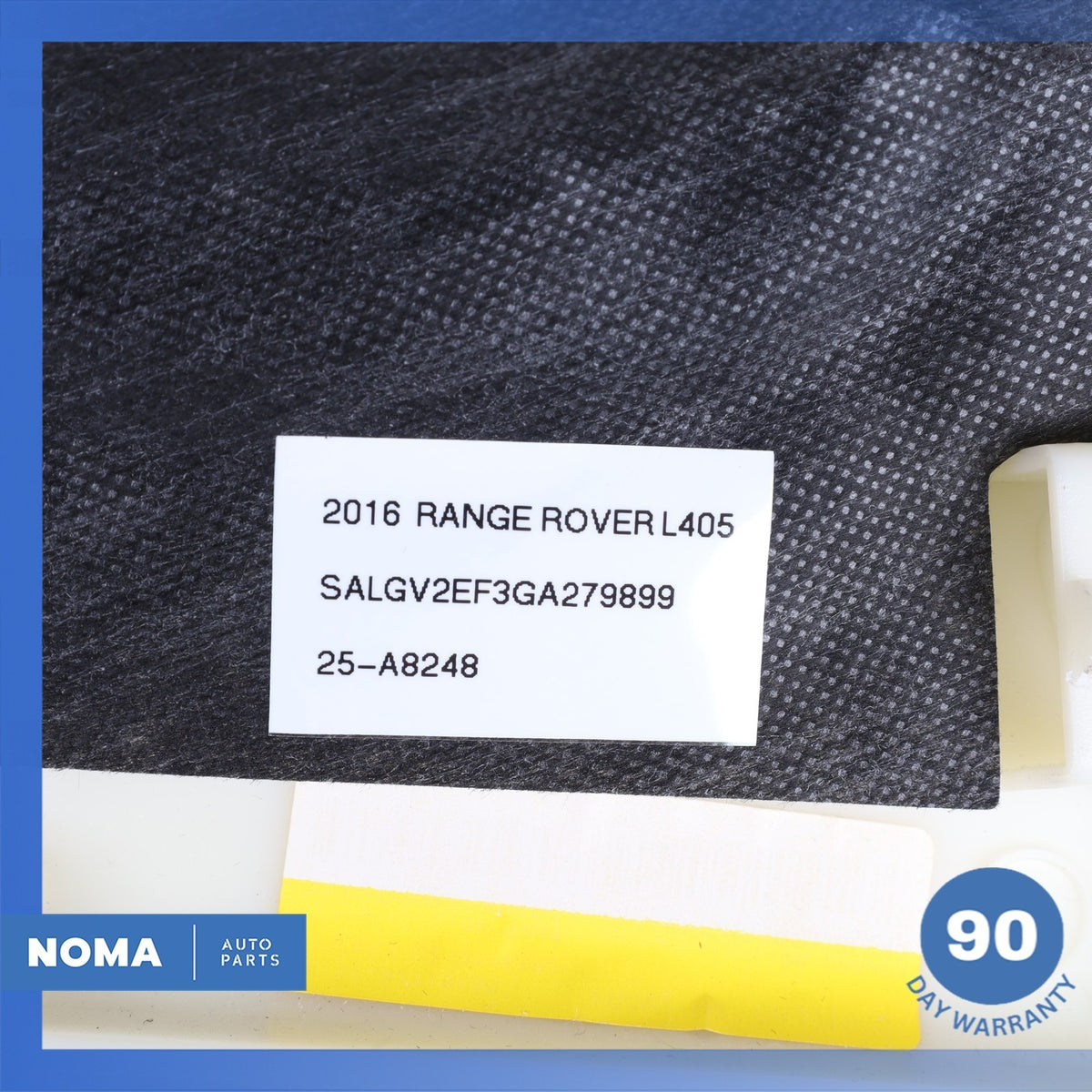 13-22 Land Rover Range Rover L405 Rear Right Side C-Pillar Trim Suede Beige OEM - photo 9