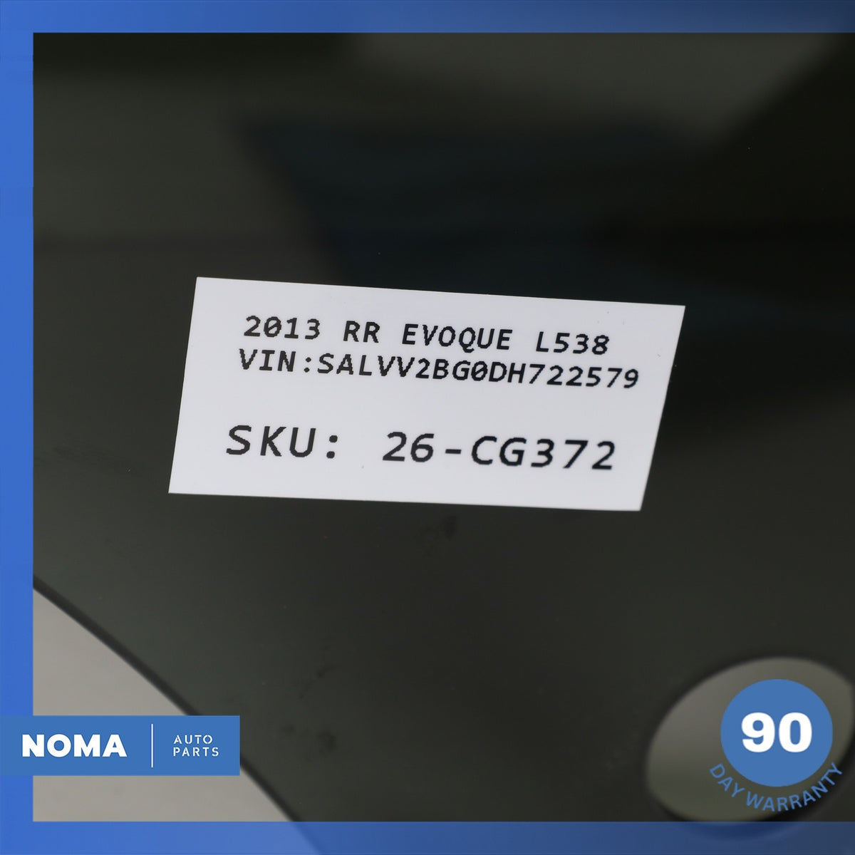 12-19 Range Rover Evoque L538 4DR Rear Right Passenger Door Window Glass OEM - photo 11