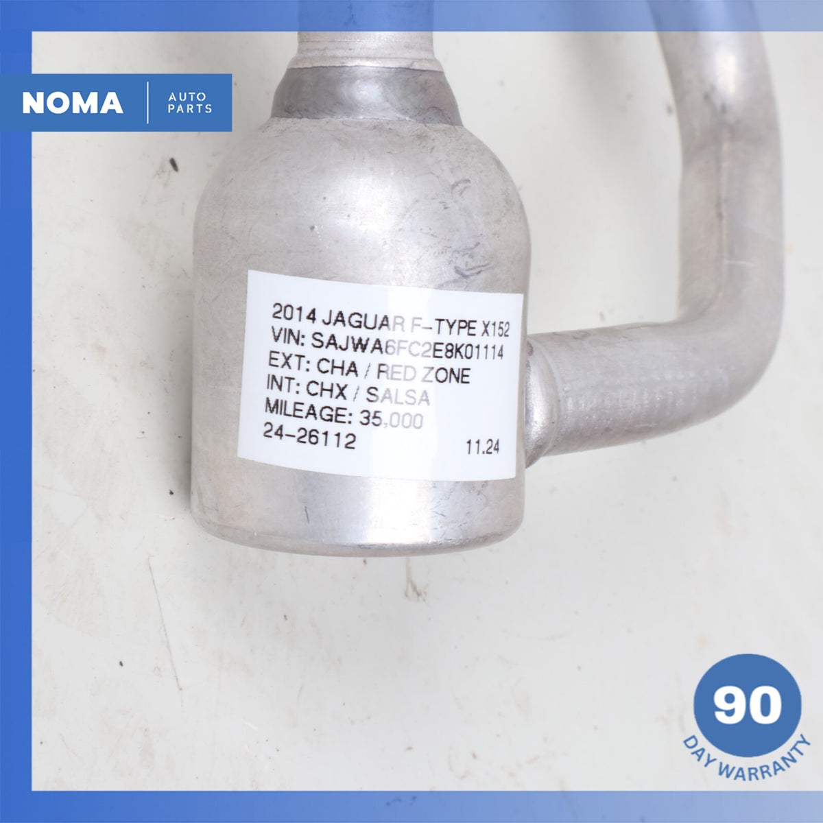 14-15 Jaguar X152 F-Type A/C Air Conditioning Hose Pipe Line C2P25589 OEM 35k - photo 12
