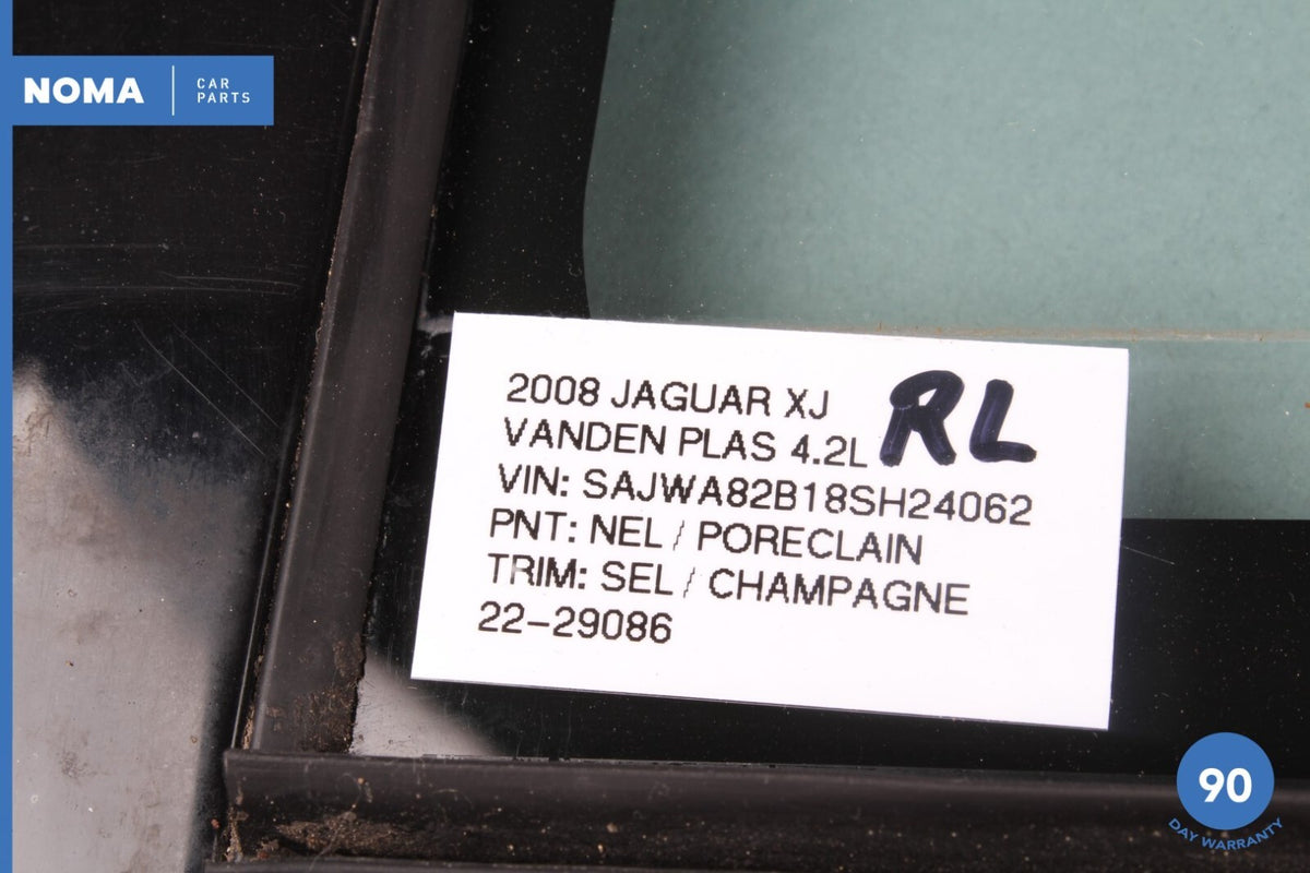 04-09 Jaguar XJ8 XJR VDP X350 X358 Rear Left Side Quarter Door Window Glass OEM - photo 14