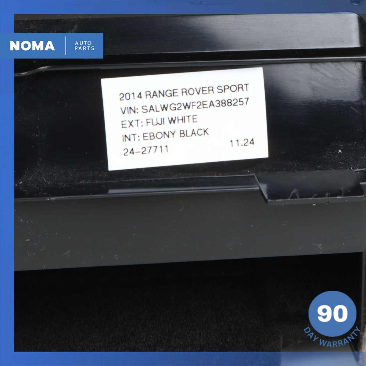 13-14 Range Rover Sport L494 L405 Lower Dashboard Glovebox Compartment Black OEM - photo 12