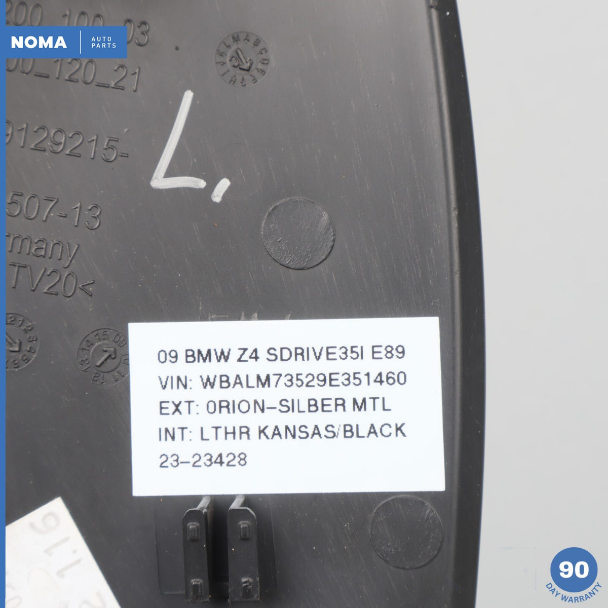 09-16 BMW Z4 E89 SDrive 35i Left Driver Side Dashboard End Outer Cover Trim OEM - photo 11