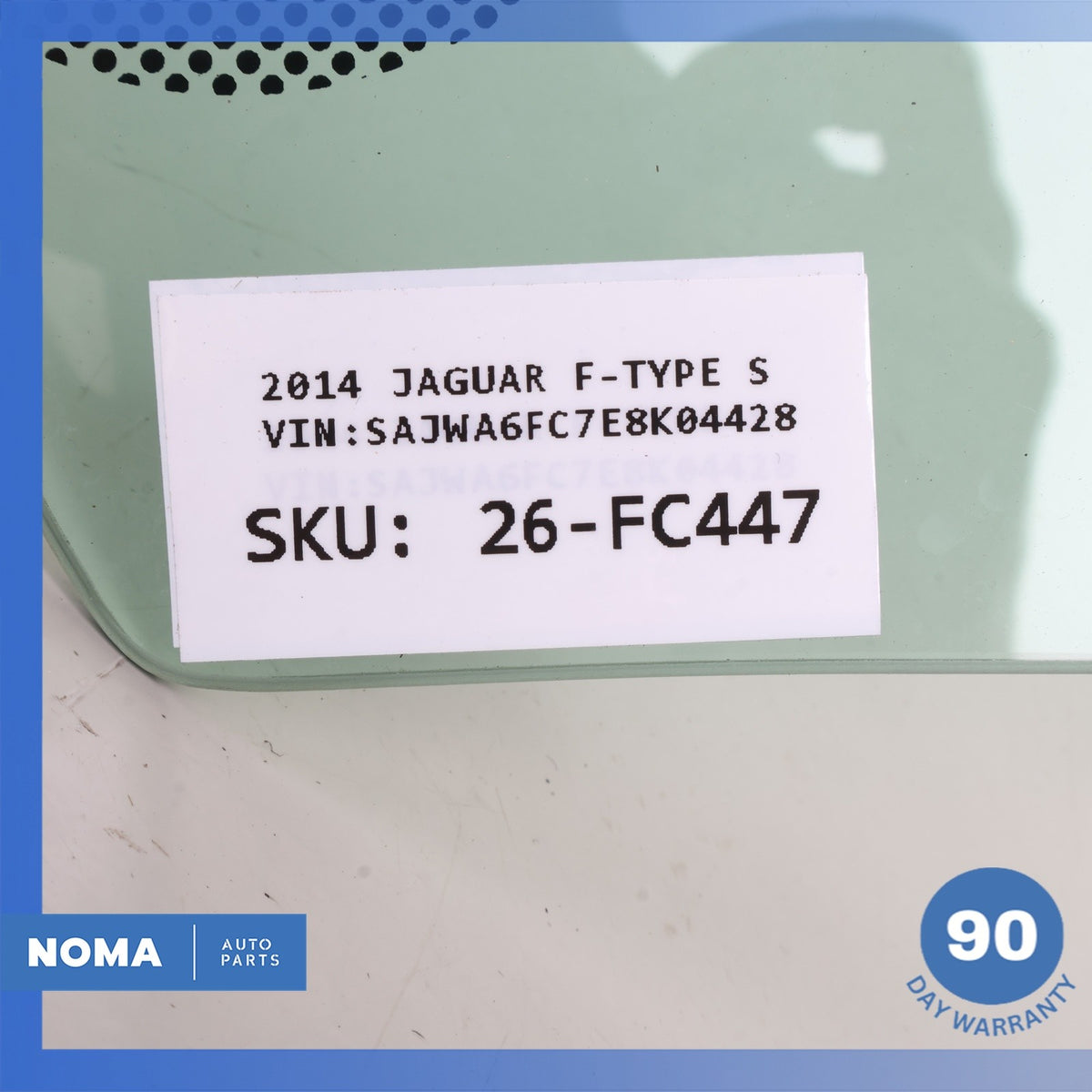 14-24 Jaguar X152 F-Type Convertible Left Driver Side Door Window Glass OEM - photo 7