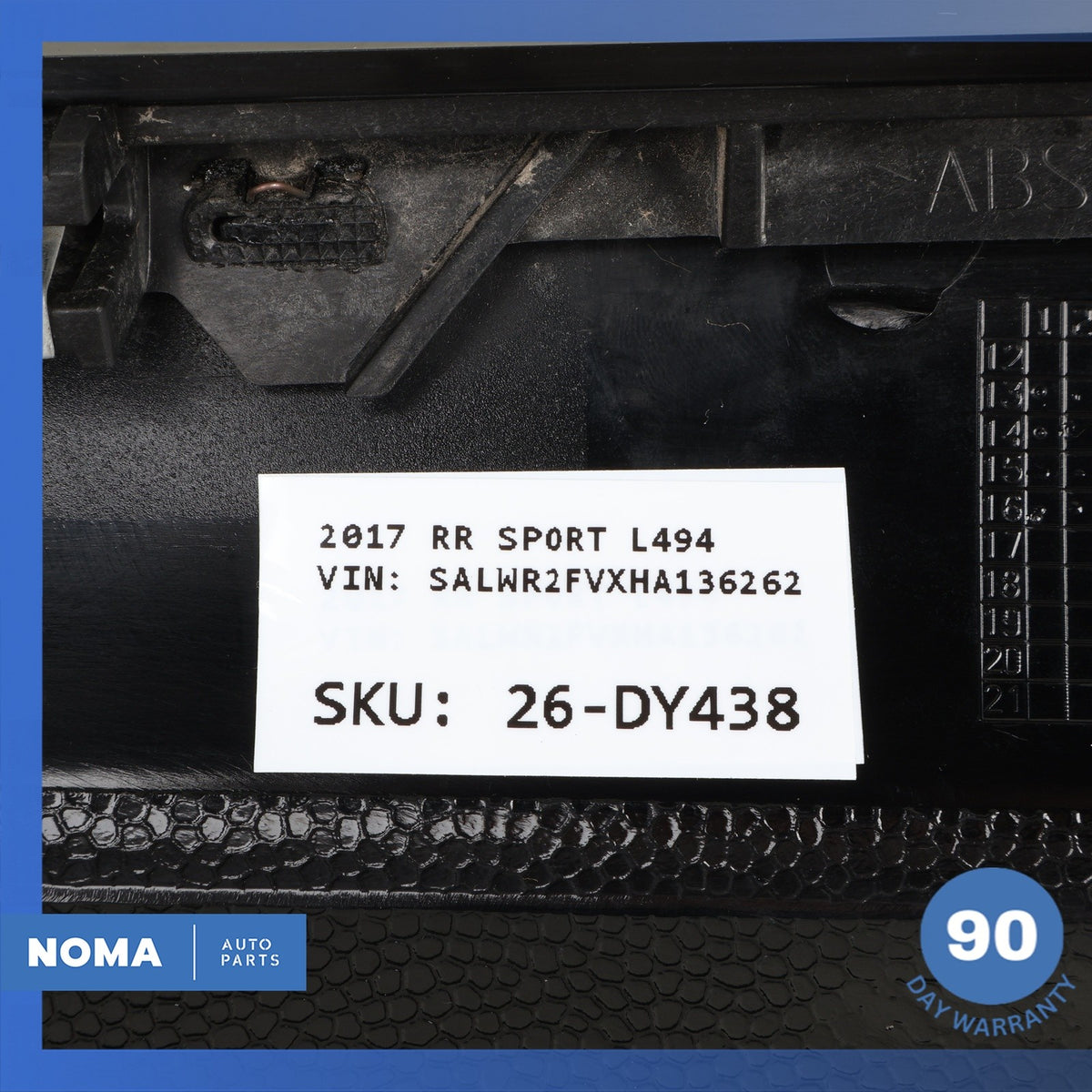 14-22 LR Range Rover Sport L494 Rear Right Side Exterior D-Pillar Molding OEM - photo 15