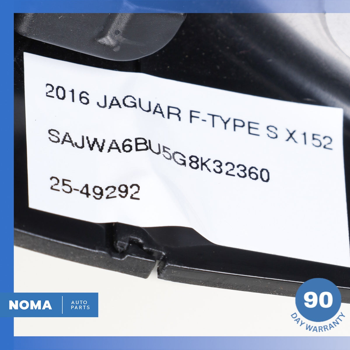16-17 Jaguar X152 F-Type Coupe Interior Rear View Mirror Black T2R15952 OEM - photo 13