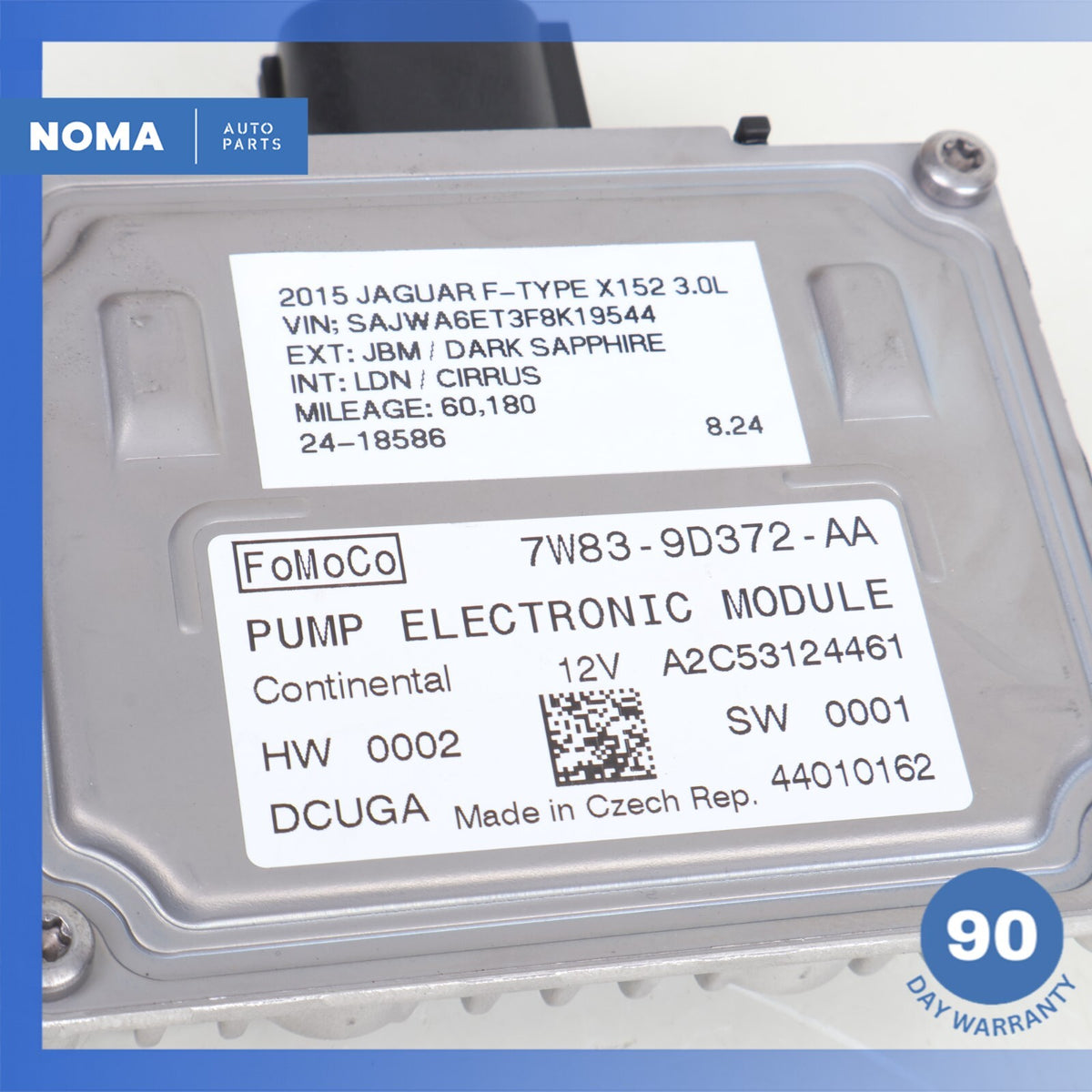 07-24 Jaguar x152 F-Type XJL XF Gas Fuel Pump Control Module 7W839D372AA OEM - photo 9