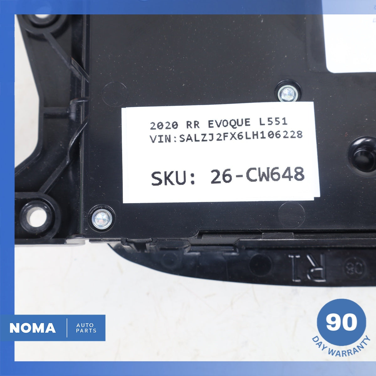 2020 LR Range Rover Evoque L551 Front Right Seat Control Switch GX7314B566BA OEM - photo 9