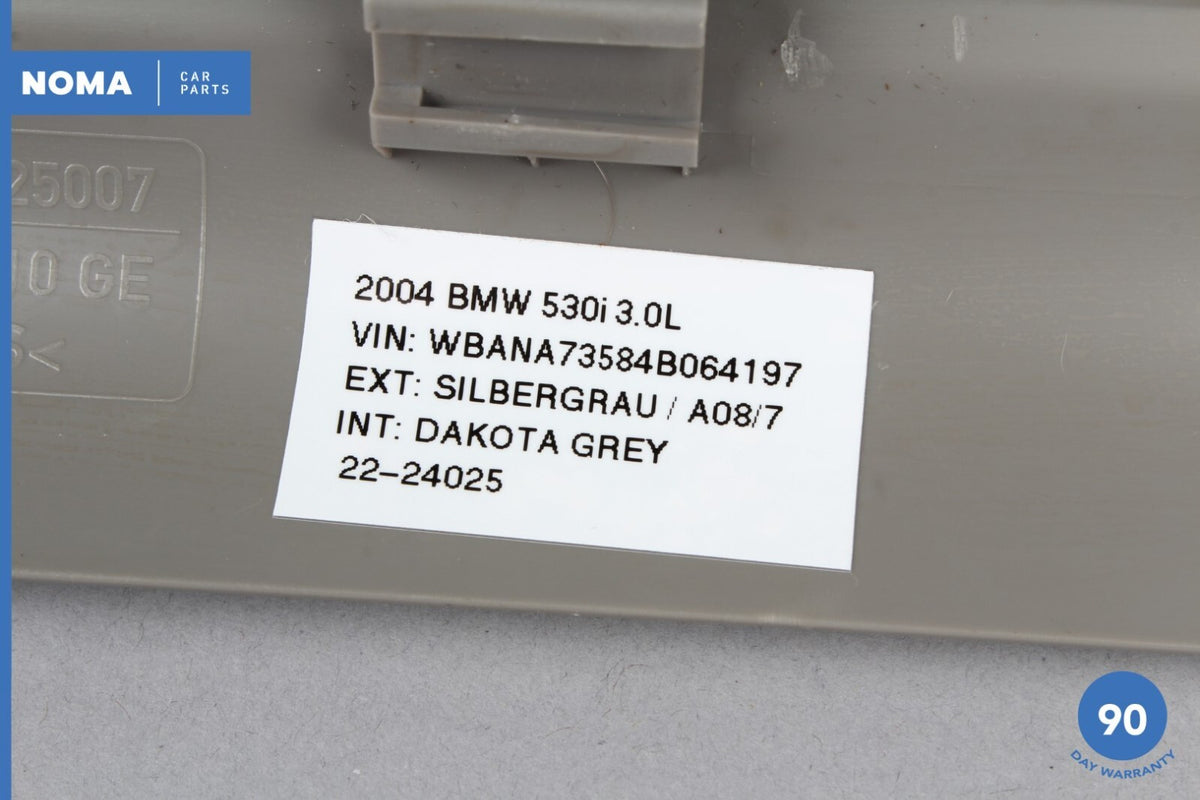 04-10 BMW 530i E60 E61 Front Right Passenger Side Door Sill Scuff Trim Grey OEM - photo 10