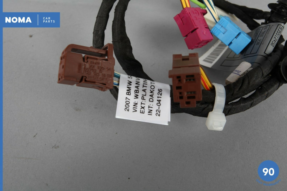 07-08 BMW 535xi E60 Front Right Passenger Lower Seat Wiring Harness Cable OEM - photo 8