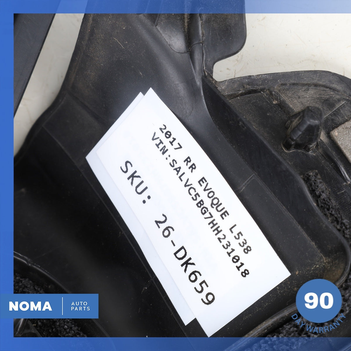 17-19 RR Evoque L538 Convertible Right Side Quarter Window Molding Seal Set OEM - photo 12