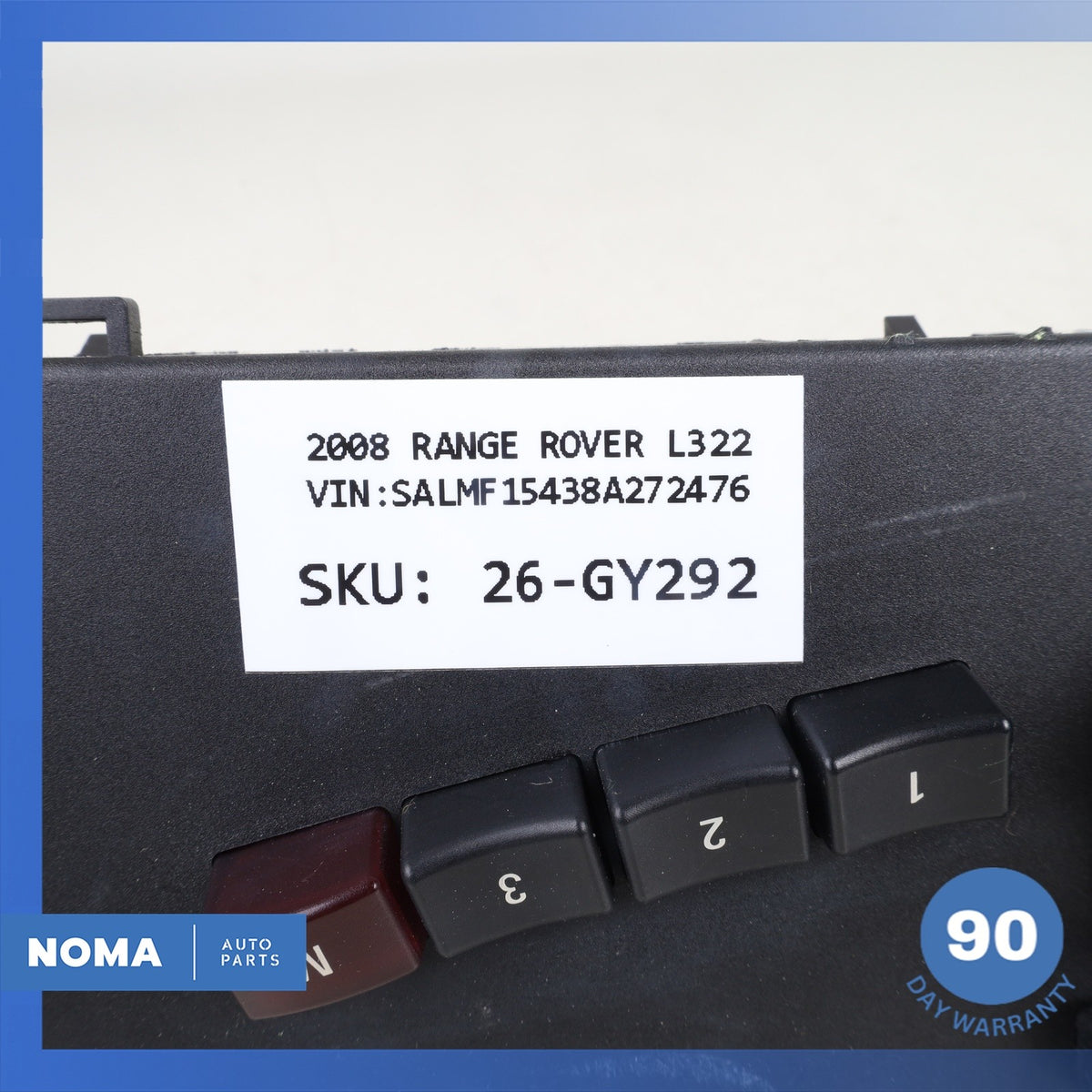 Land Rover Range Rover L322 Left Driver Side Seat Control Switch YUB500430 OEM - photo 9