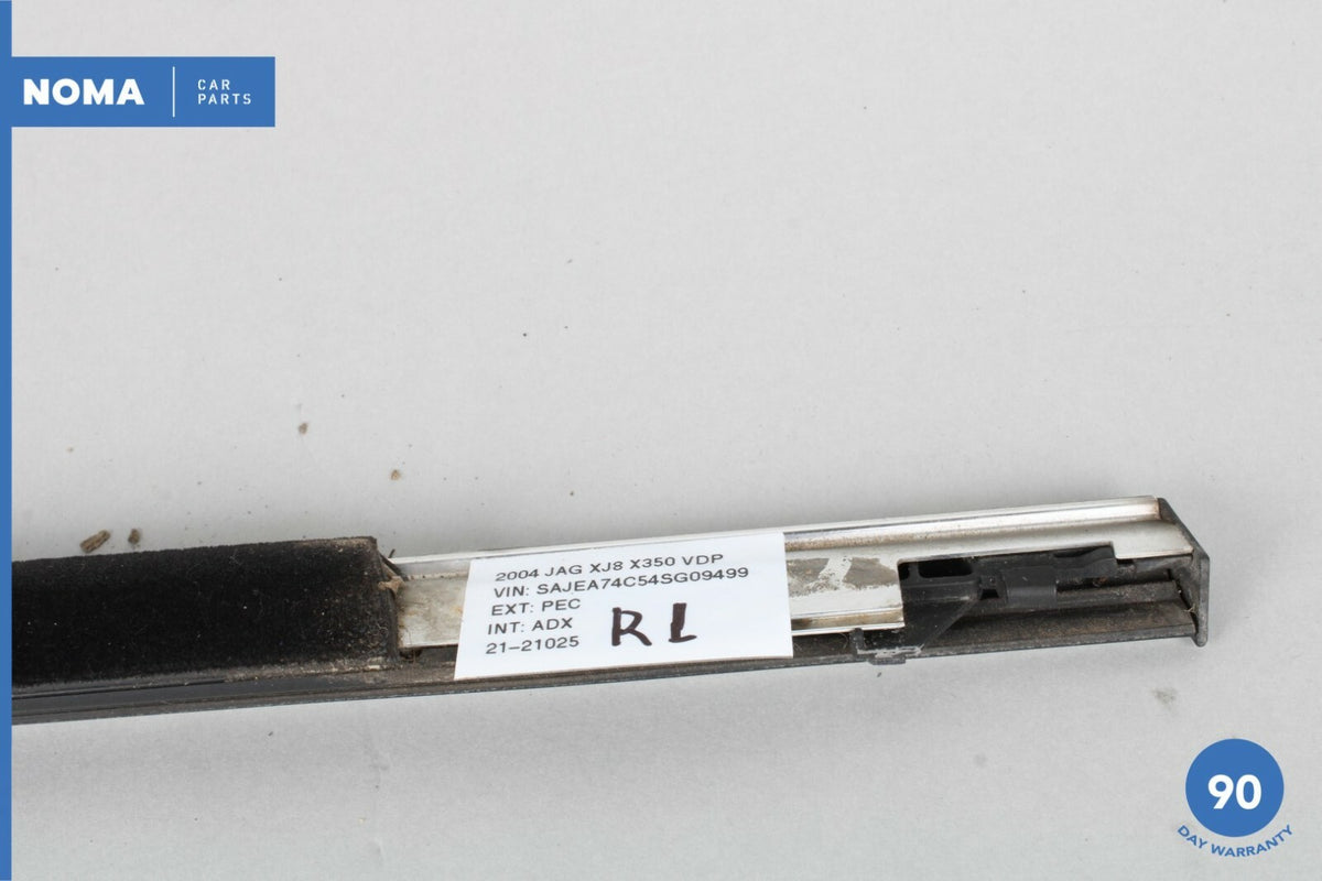 04-09 Jaguar XJ8 XJR X350 X358 SWB Rear Left Side Window Exterior Molding OEM - photo 9