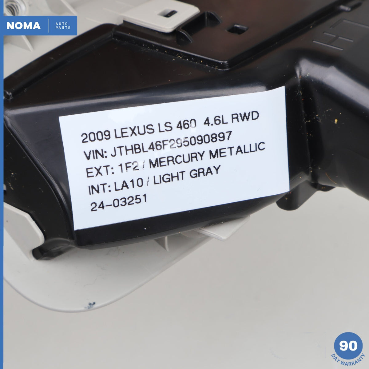 07-12 Lexus LS460 XF40 Left Driver Side B Pillar Air A/C Vent w/ Trim LA10 OEM - photo 8