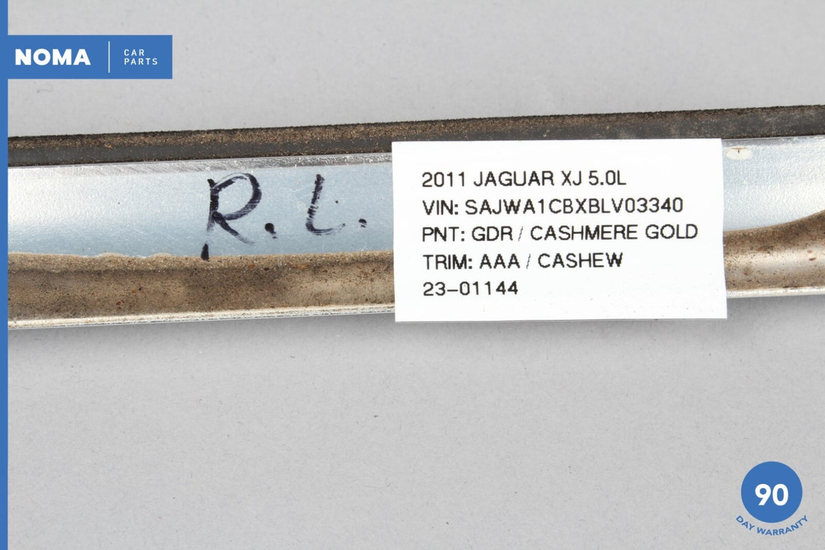 10-18 Jaguar XJ X351 SWB Rear Left Side Lower Exterior Door Window Molding OEM - photo 13