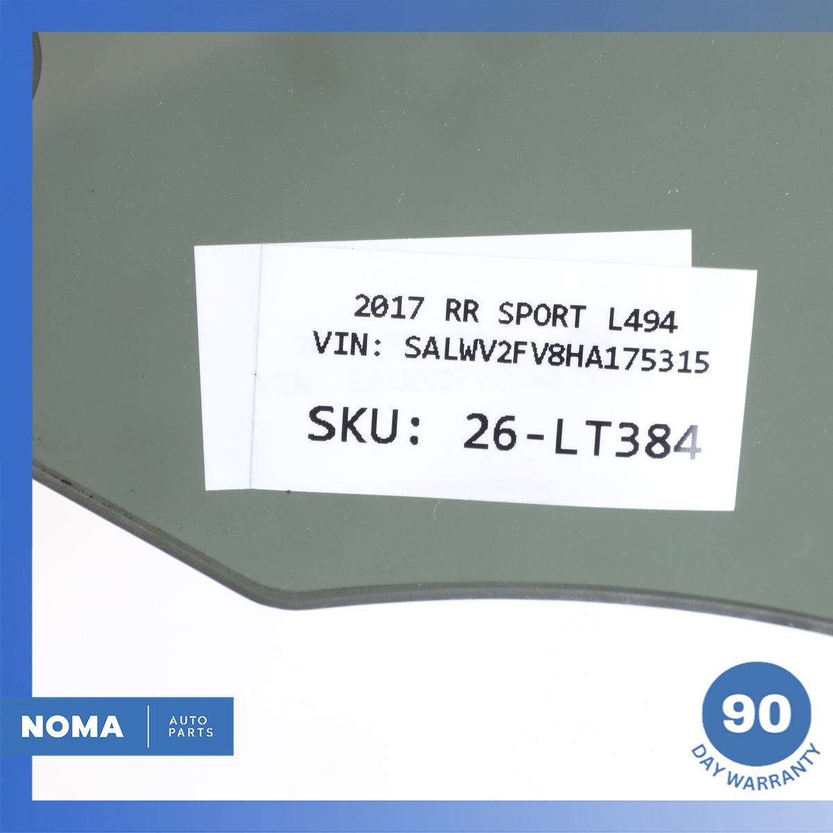 14-22 LR Range Rover Sport L494 Rear Right Passenger Side Door Window Glass OEM - photo 13