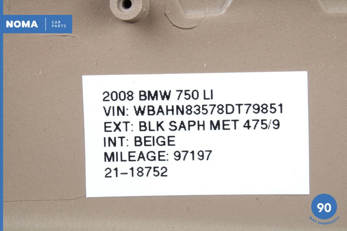 06-08 BMW 750Li E65 E66 E67 Front Left Side Lower Steering Column Cover Trim OEM - photo 12