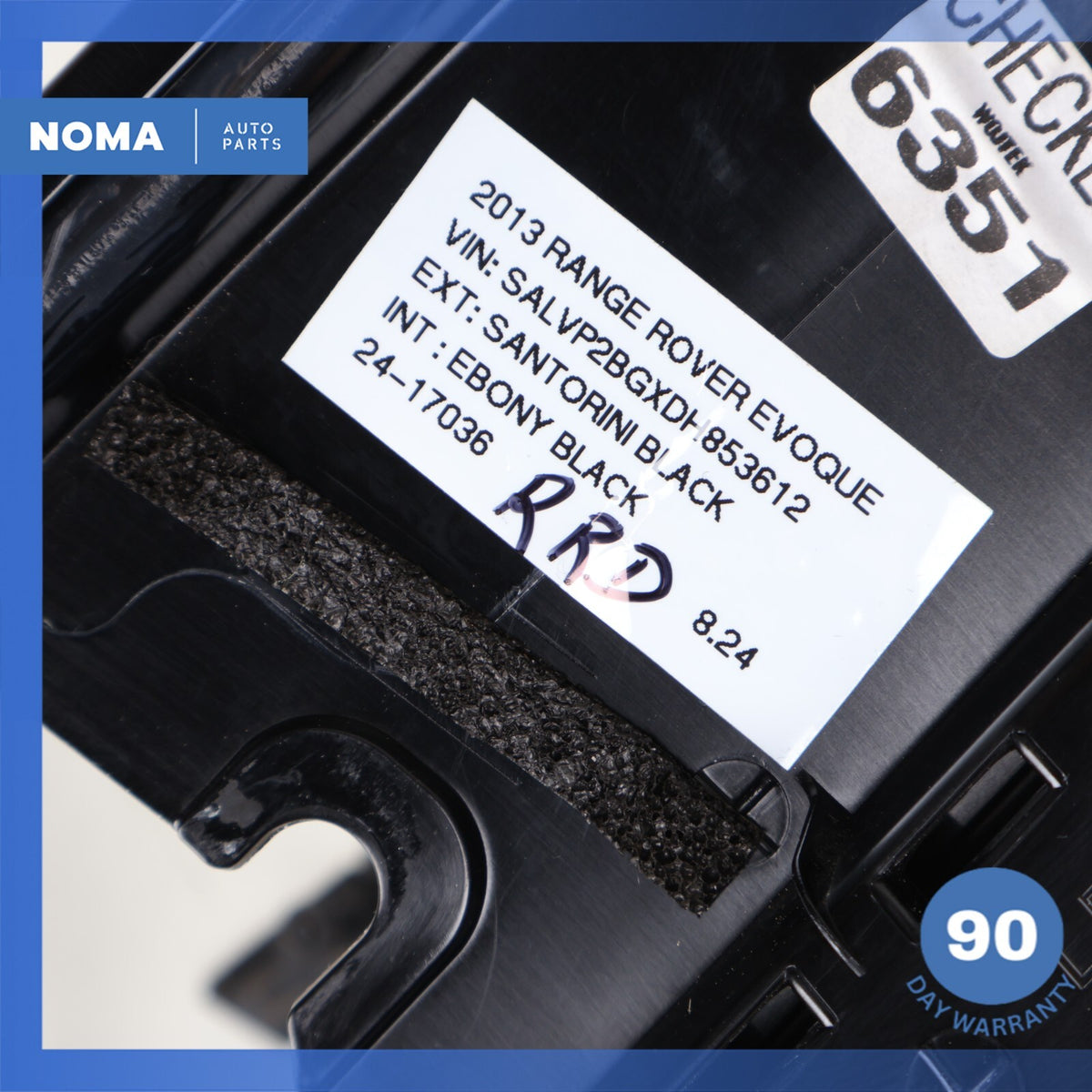 12-19 LR Range Rover Evoque L538 Rear Right Outer Door Window Molding Set OEM - photo 18