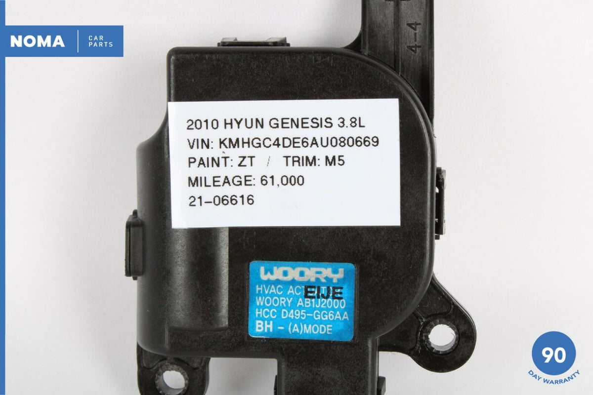 09-13 Hyundai Genesis HVAC A/C Heater Core Flap Actuator Motor D495-GG6AA OEM - photo 7
