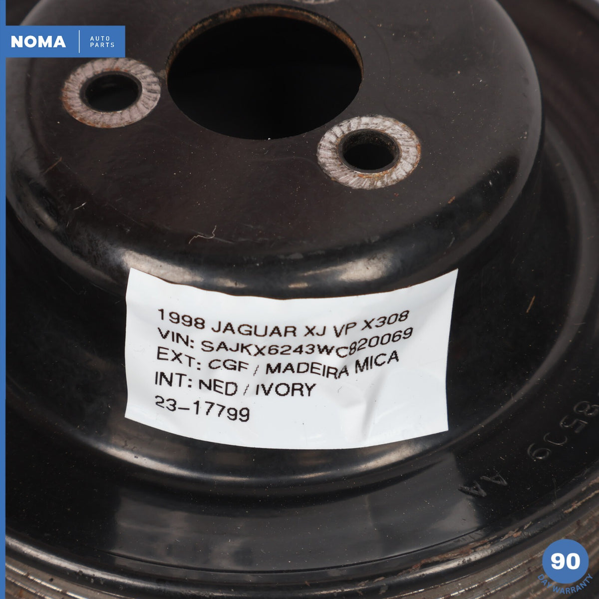 1998 Jaguar XJ8 VDP X308 Engine Motor Coolant Water Pump Pulley 96JV8509AA OEM - photo 8
