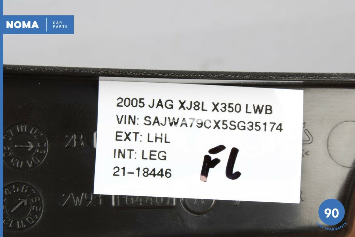 04-05 Jaguar XJ8 XJR VDP X350 Left Side Seat Valance Trim Cover Panel LEG OEM - photo 10