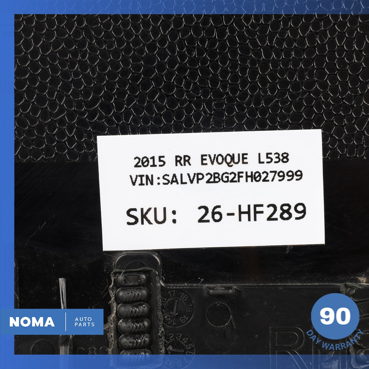 14-19 LR Range Rover Evoque L538 Rear Right Side Exterior D-Pillar Molding OEM - photo 12