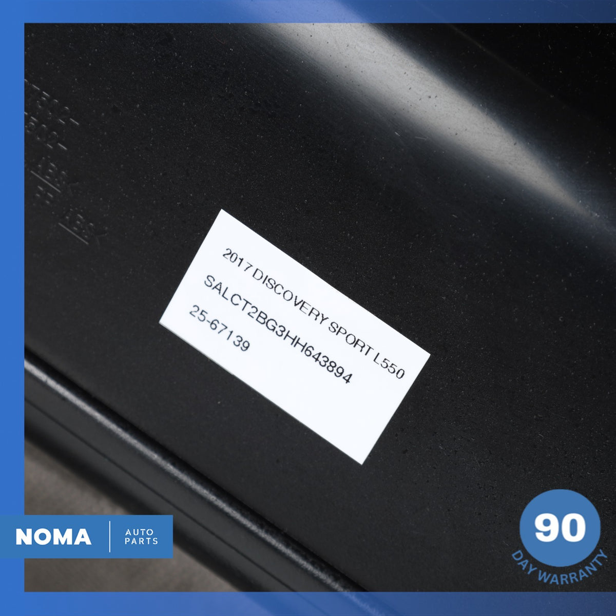 15-19 LR Discovery Sport L550 Rear Right Door Trim Panel Assembly Black OEM - photo 16