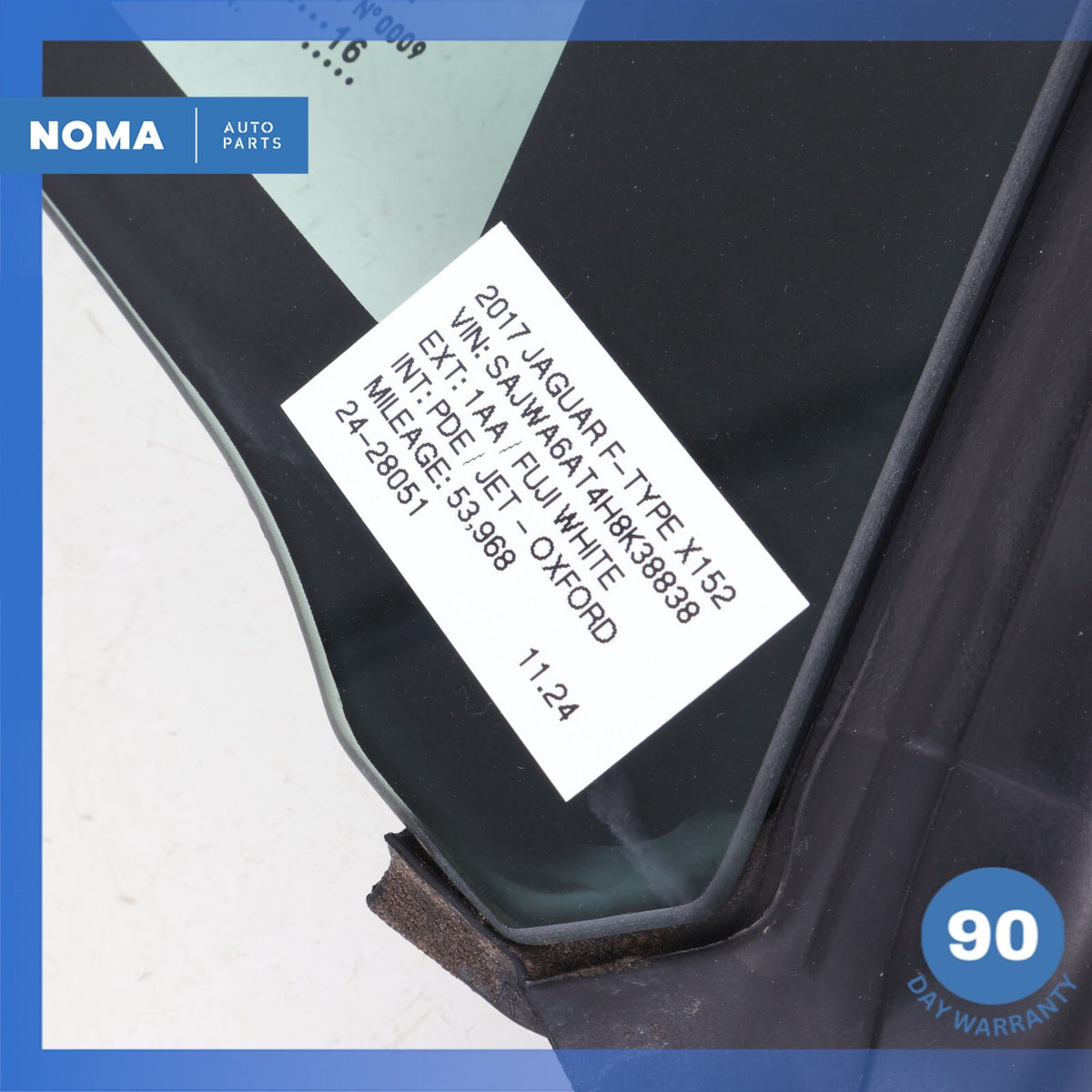 15-24 Jaguar X152 F-Type Coupe Rear Right Passenger Quarter Window Glass OEM - photo 15