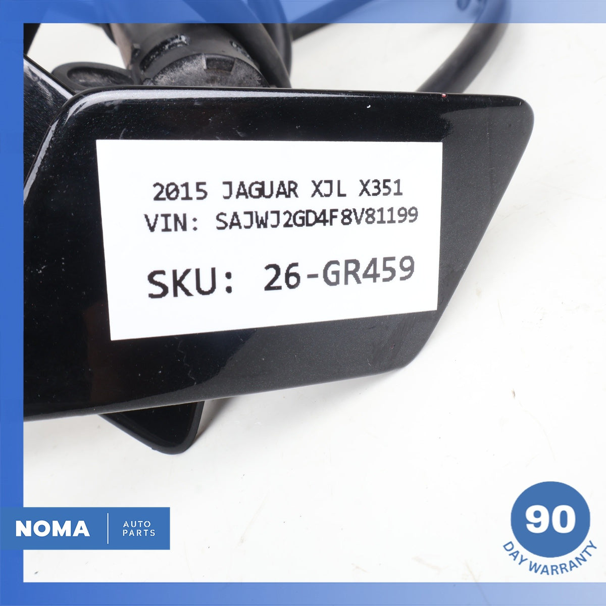 10-19 Jaguar X351 XJ Right & Left Headlight Washer Nozzle Spray Set w/ Cap OEM - photo 13