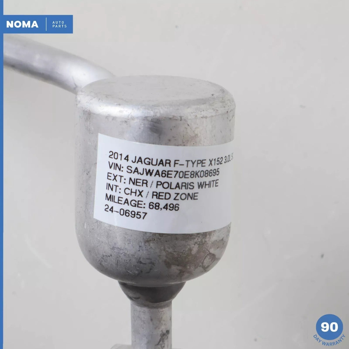 14-15 Jaguar X152 F-Type XK A/C Air Conditioning Hose Pipe Line C2P24738 OEM 68k - photo 13