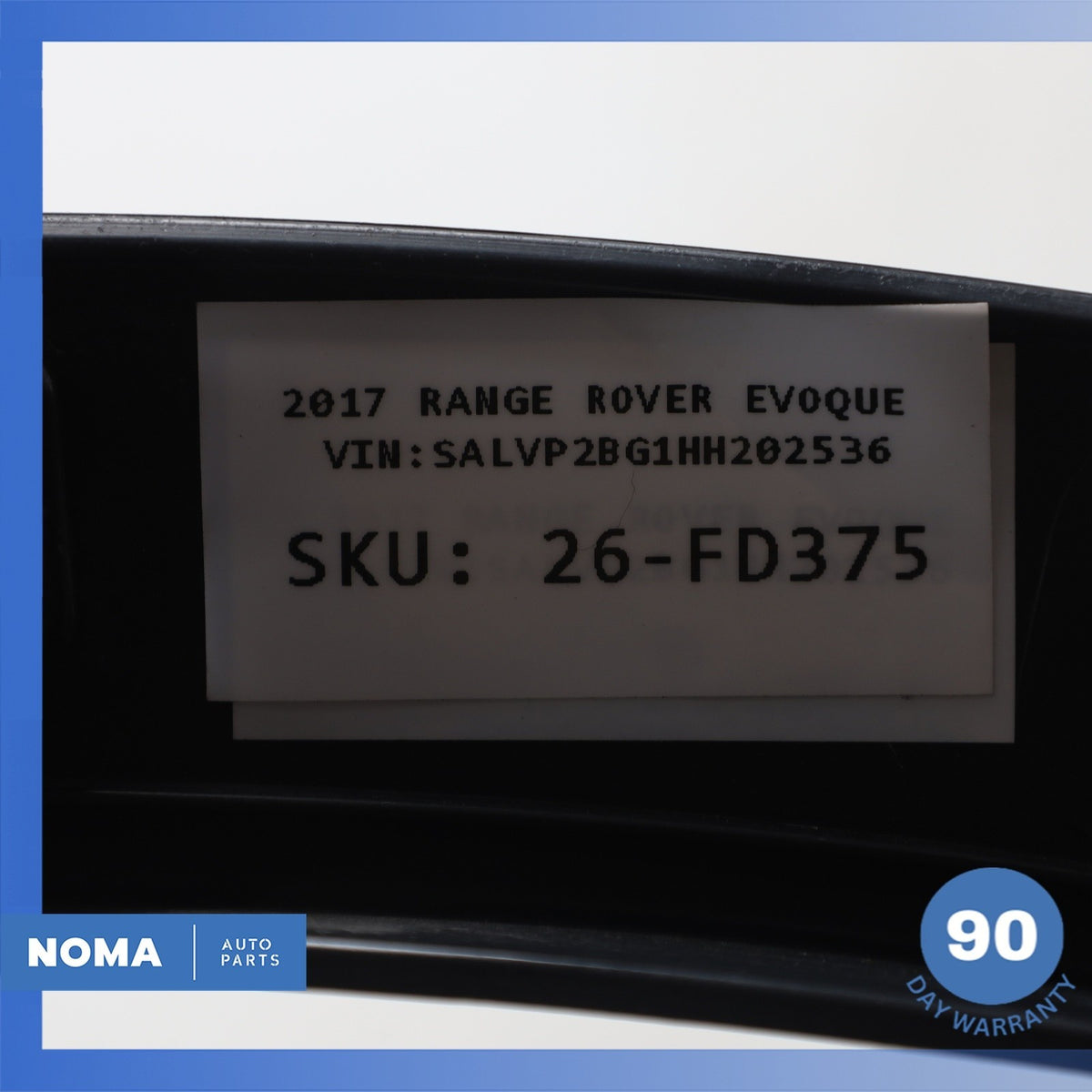 12-19 Range Rover Evoque L538 4DR Front Left Side Wheel Arch Molding OEM - photo 12