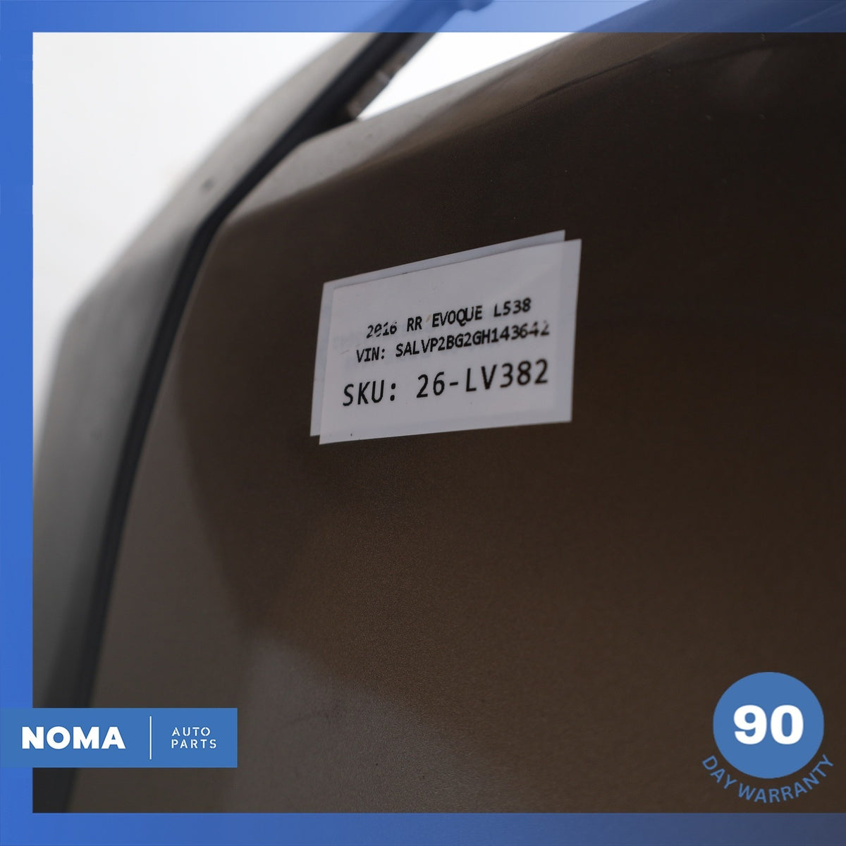 16-19 LR Range Rover Evoque L538 Rear Bumper Cover Panel Assembly Brown OEM - photo 21