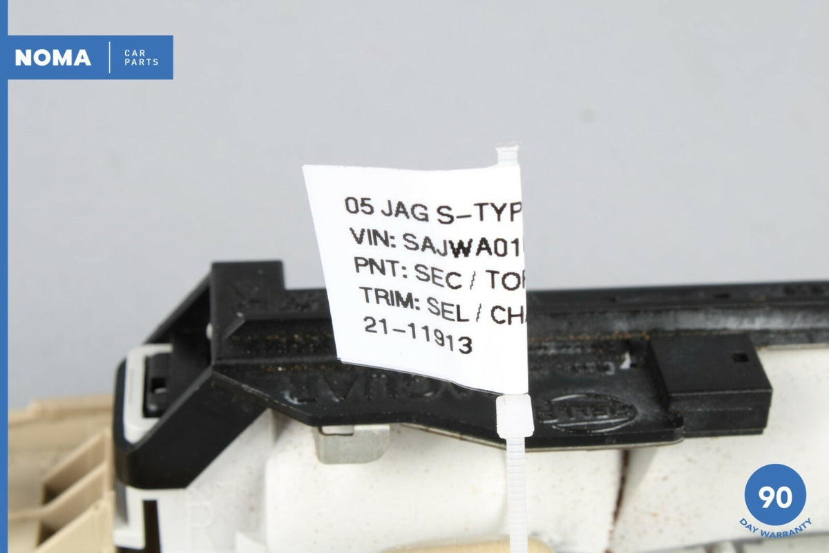 03-08 Jaguar S-Type X204 Rear Left Roof Headliner Grab Grip Handle w/ Lamp OEM - photo 12
