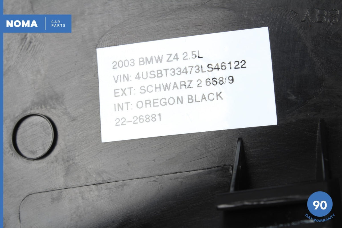 03-08 BMW Z4 E85 Roadster Left Driver Side Lower B Pillar Door Seal Trim OEM - photo 14