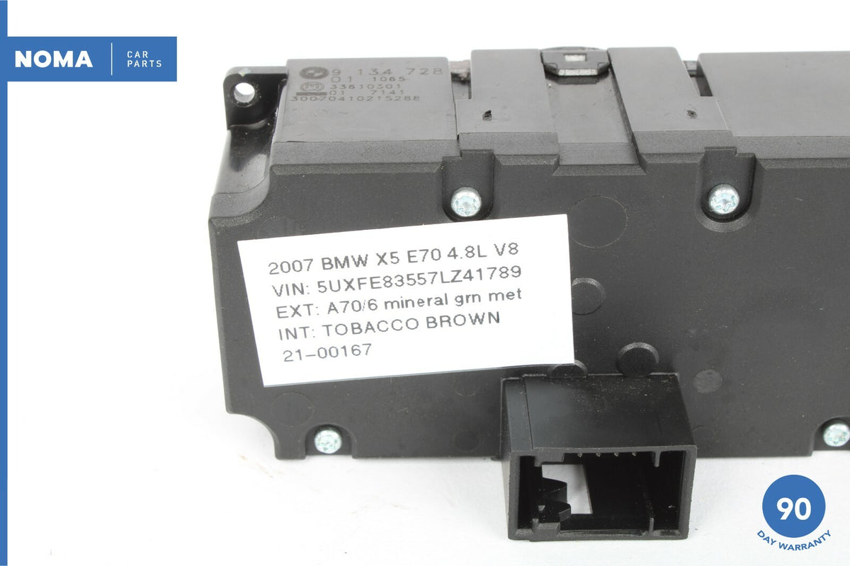 07-13 BMW X5 E70 Dash Dashboard Headlight Fog Light Lamp Control Switch OEM - photo 7