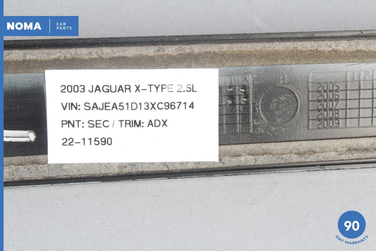 02-08 Jaguar X-Type X400 Rear Left Driver Side Door Lower Molding Topaz SEC OEM - photo 12