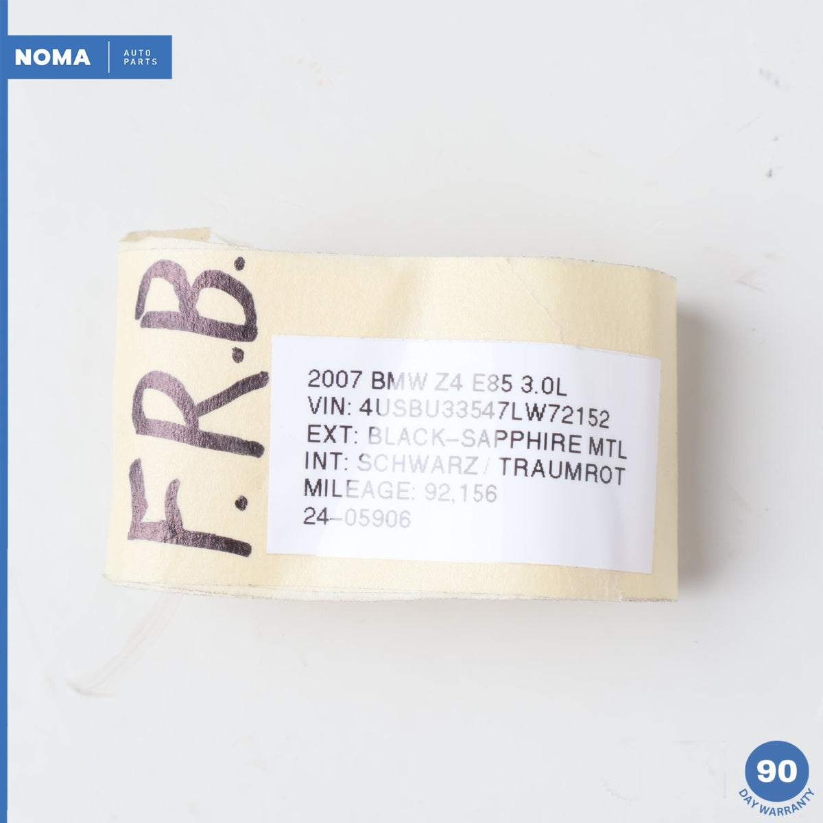 03-08 BMW Z4 E85 Front Right Passenger Side Body Weather Strip Seal Gasket OEM - photo 17