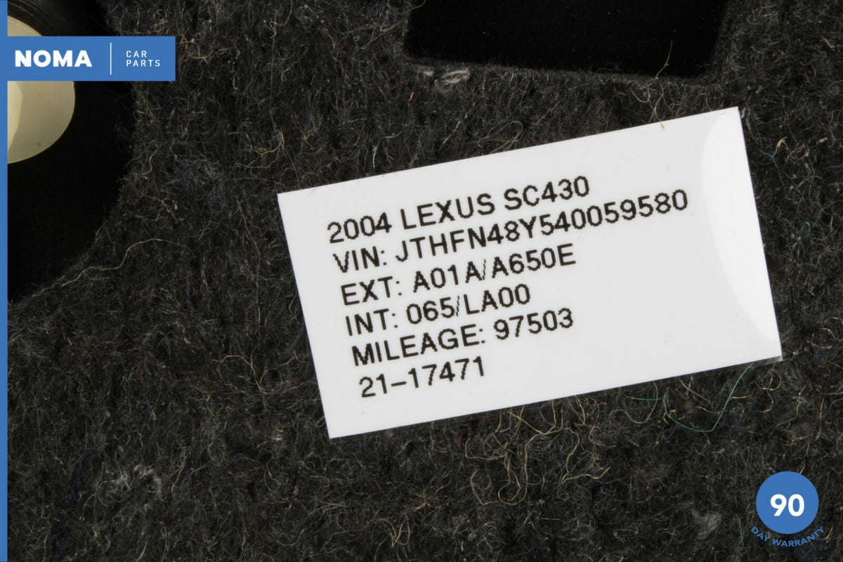 02-10 Lexus SC430 Z40 Rear Left Driver Side Roof Upper Quarter Trim ECRU OEM - photo 12