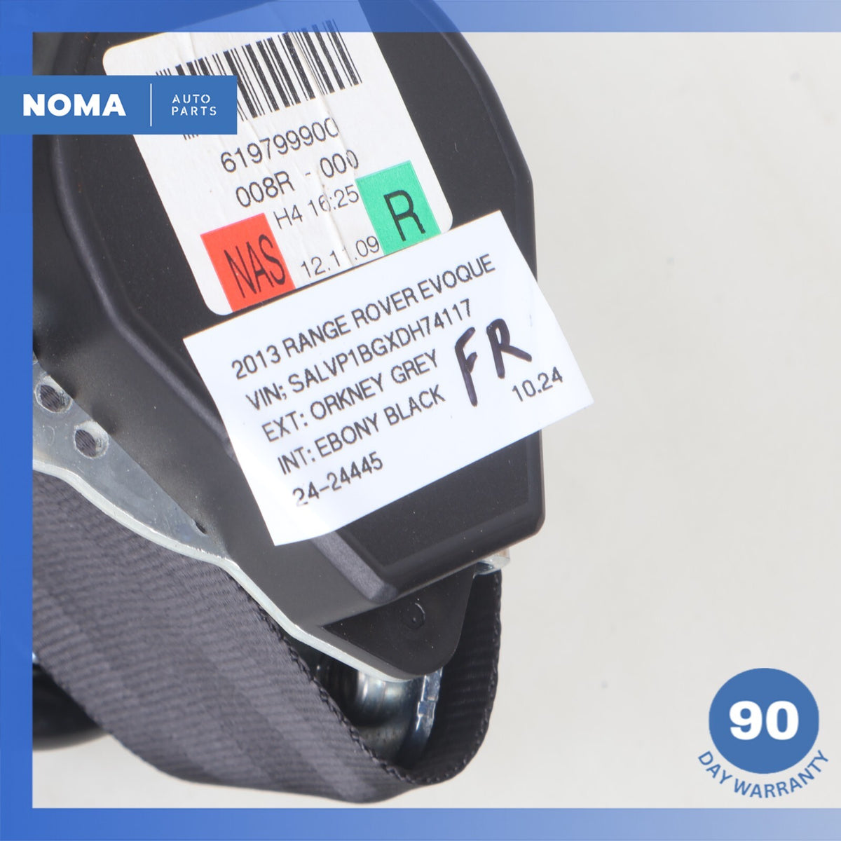 12-17 LR Range Rover Evoque L538 2DR Front Right Side Seatbelt Retractor OEM - photo 20