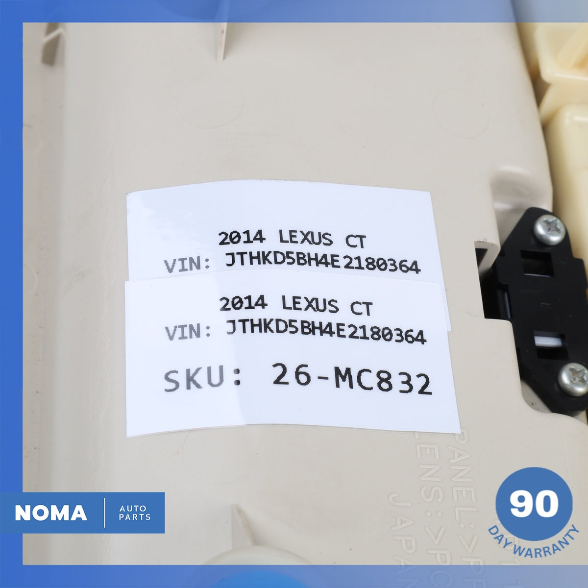 14-17 Lexus ZWA10 CT200h Front Overhead Dome Light Roof Console Beige OEM - photo 19