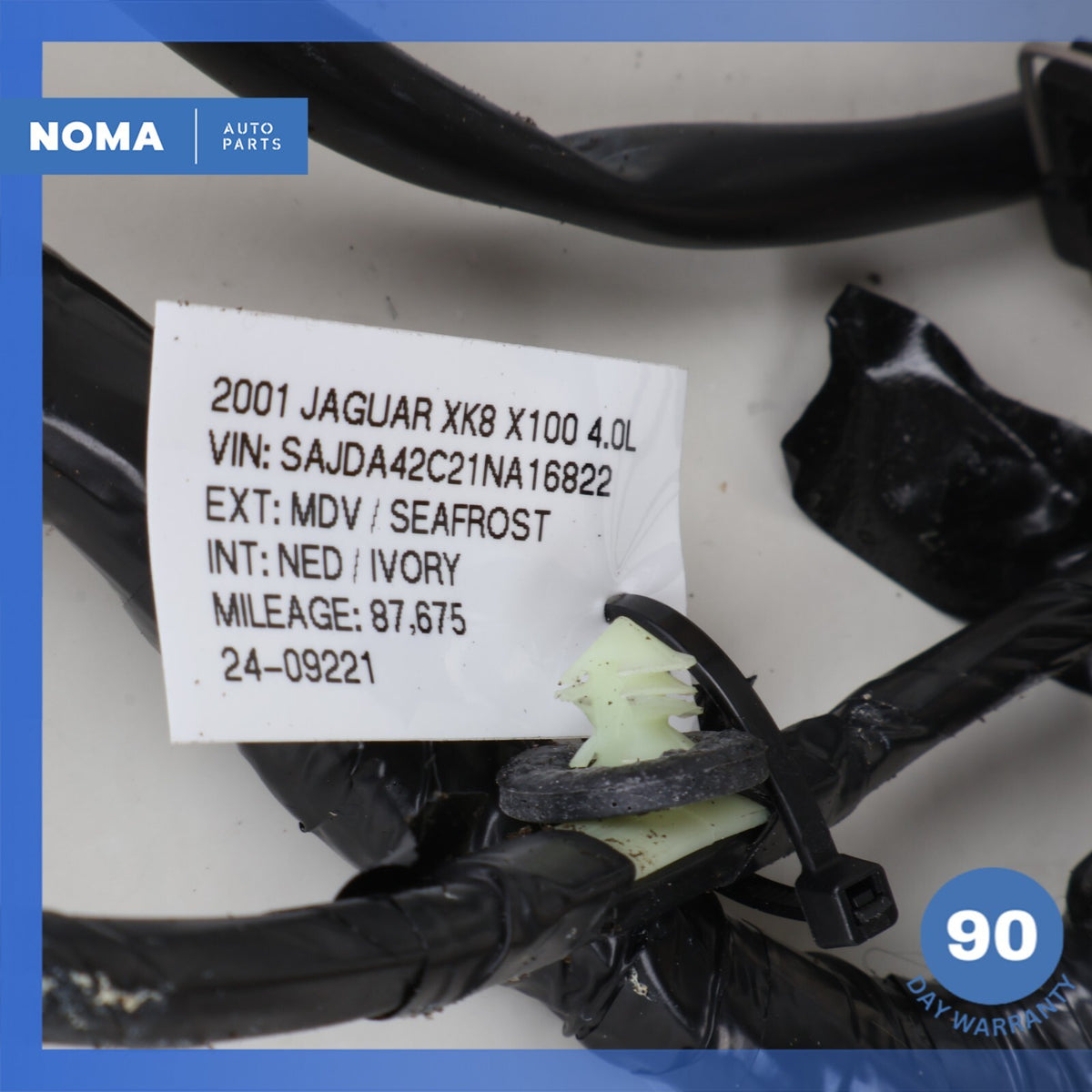 01-06 Jaguar X100 XK8 XKR Left Driver Side Door Wiring Harness LJE3190AA OEM - photo 15
