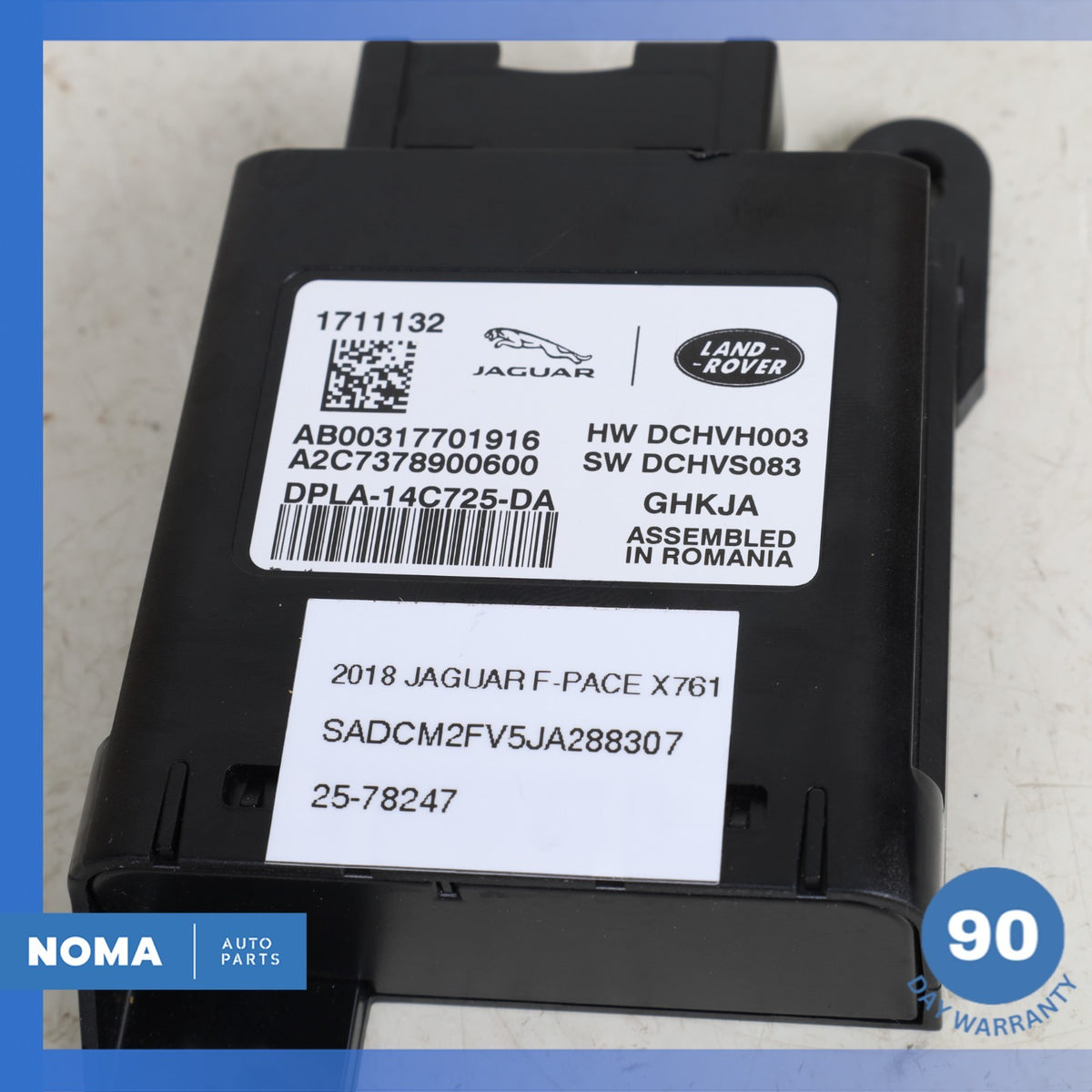 2018 Jaguar X761 F-Pace Left or Right Seat Heat Control Module DPLA14C725DA OEM - photo 6