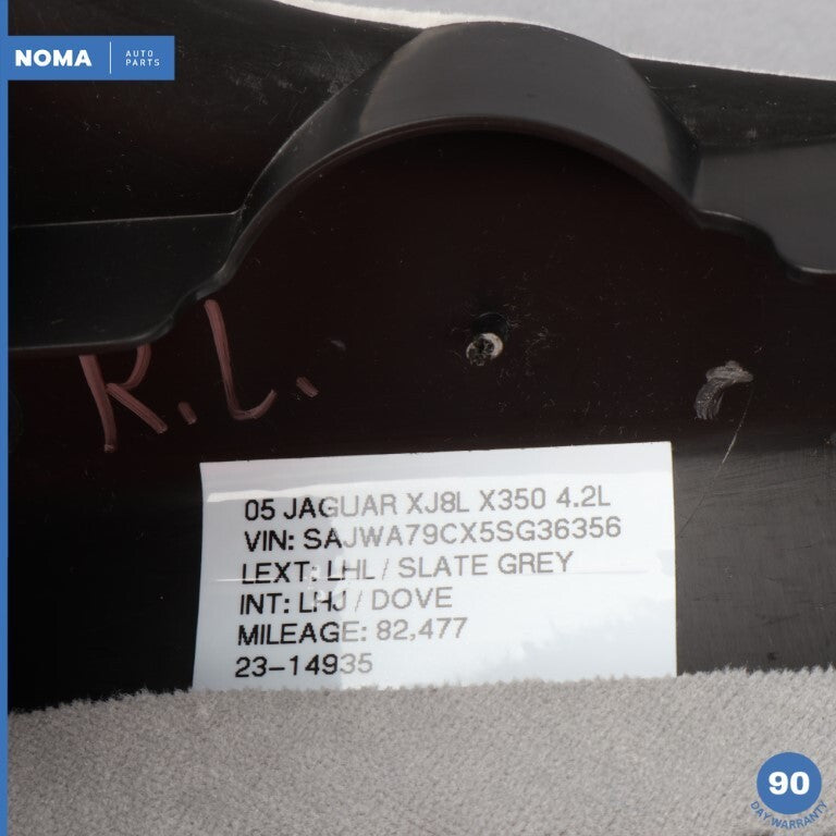 05-09 Jaguar XJ8 XJR VDP X350 Rear Left Driver Side Lower D Pillar Trim LHJ OEM - photo 13