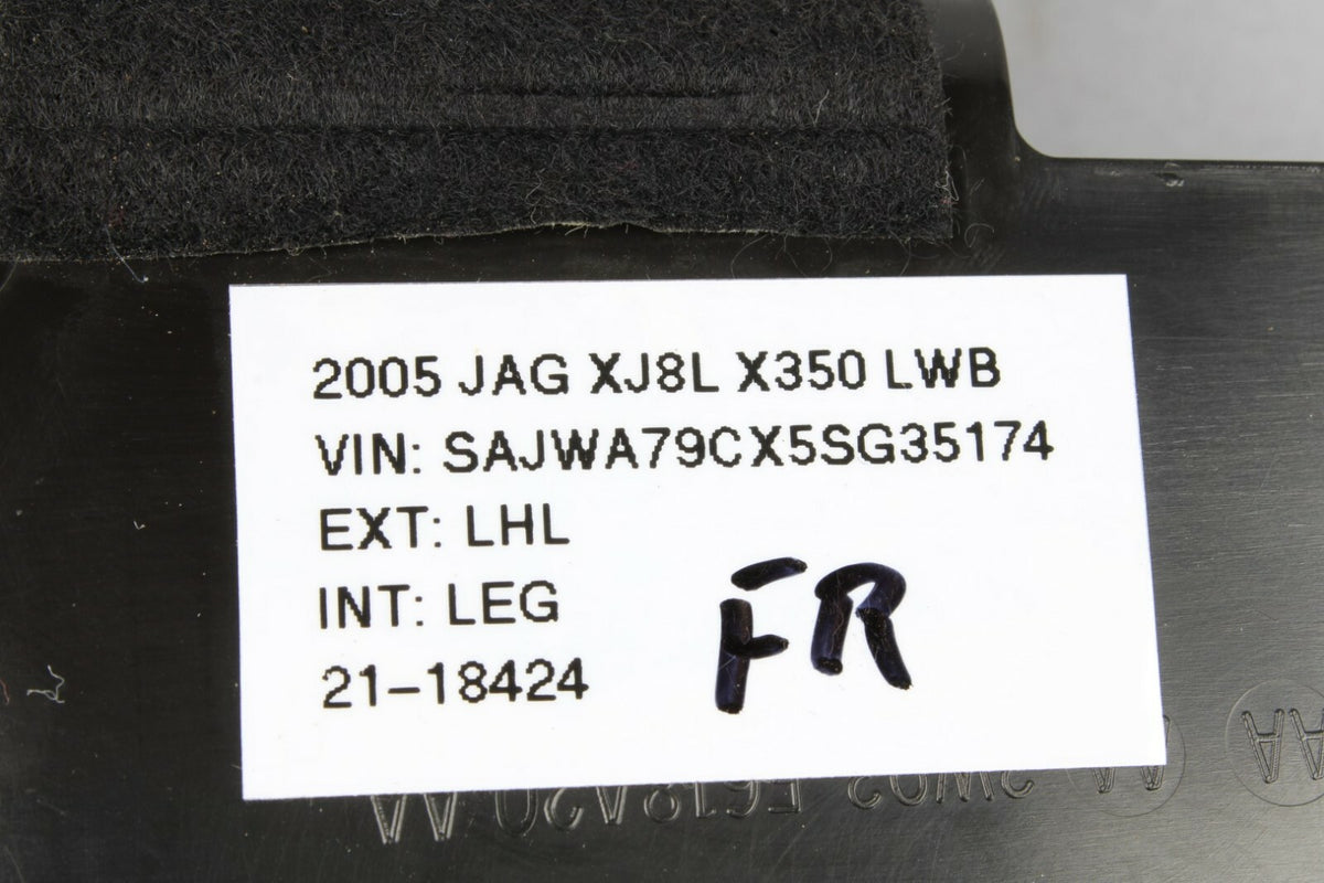 04-07 Jaguar XJ8 VDP X350 Front Right Side Seat Mechanism Cover Trim LEG OEM - photo 12
