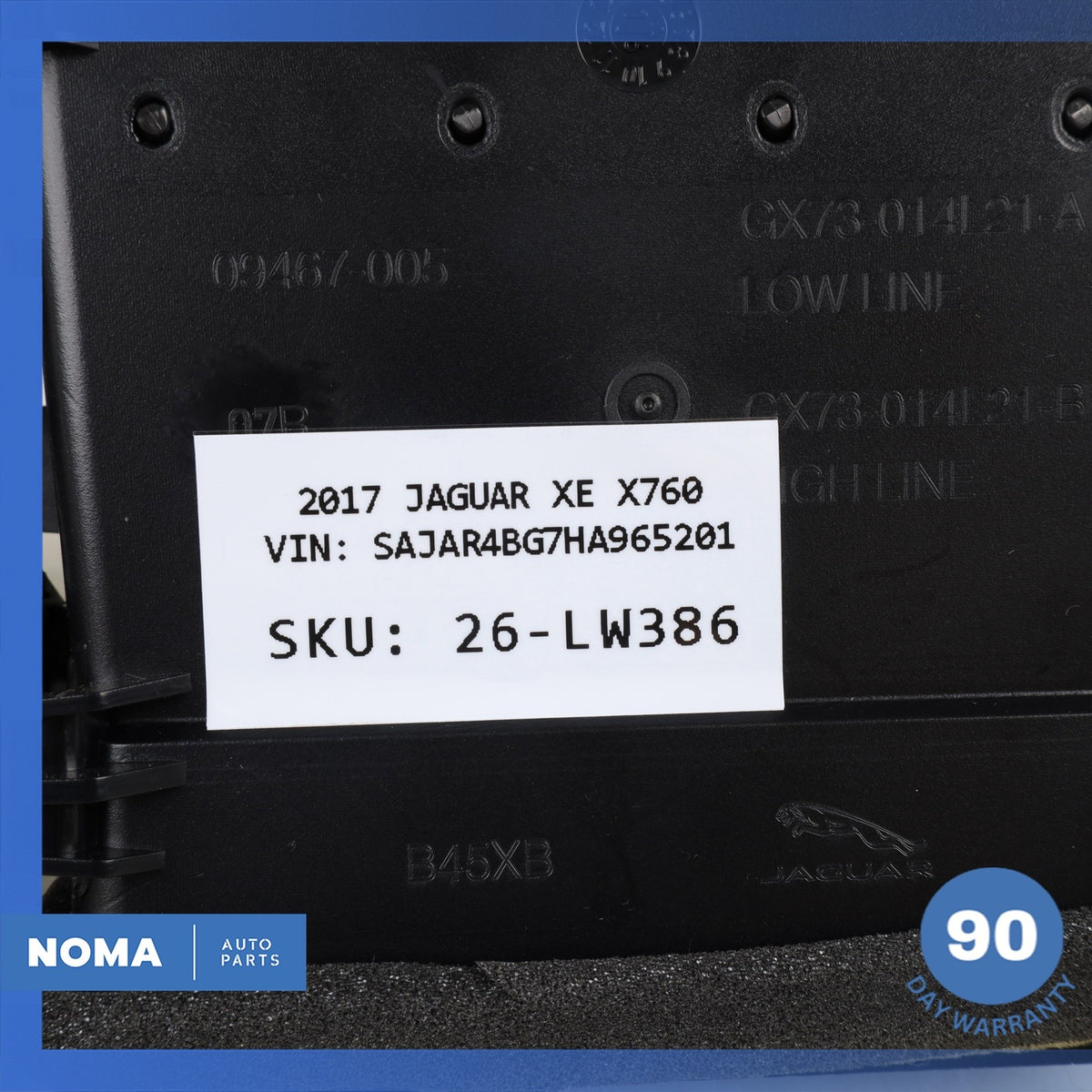17-20 Jaguar X760 XE F-Pace Front Center Dash Board AC A/C Dual Air Vent OEM - photo 15