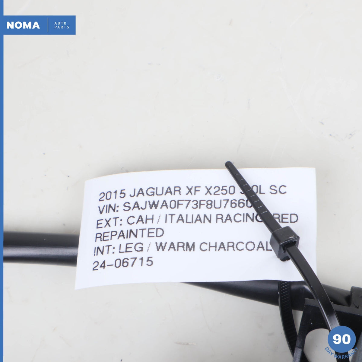 2015 Jaguar X250 XF Rear Left Exterior Door Handle w/ Passive Entry Red OEM - photo 13